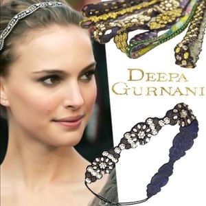 Deepa Gurnani embroidered crystal headband